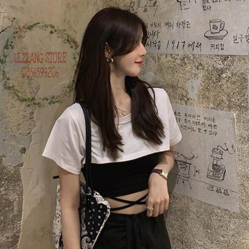 Áo kiểu 2 chiếc phối cặp xinh xắn ak1