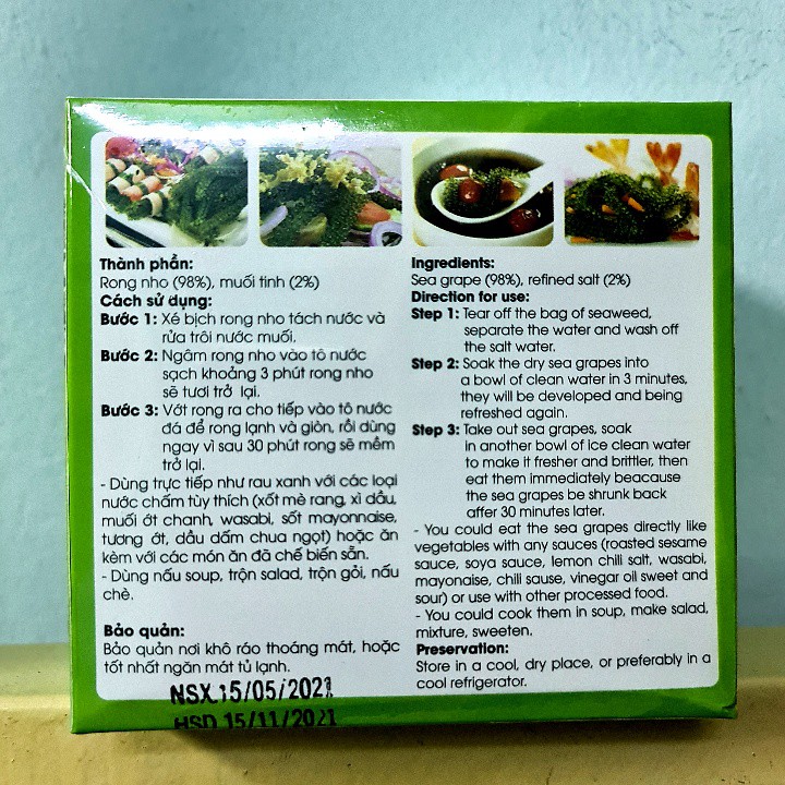 Rong nho tách nước Sea Việt (Hộp 220g 11 gói) | BigBuy360 - bigbuy360.vn