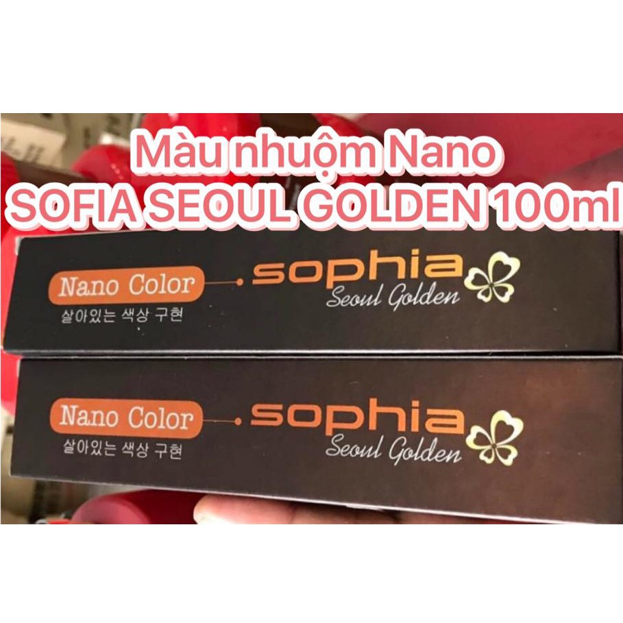 Thuốc nhuộm Màu Nano Sophia Seoul Garden Hàn Quốc 100ml - Tone màu Golden