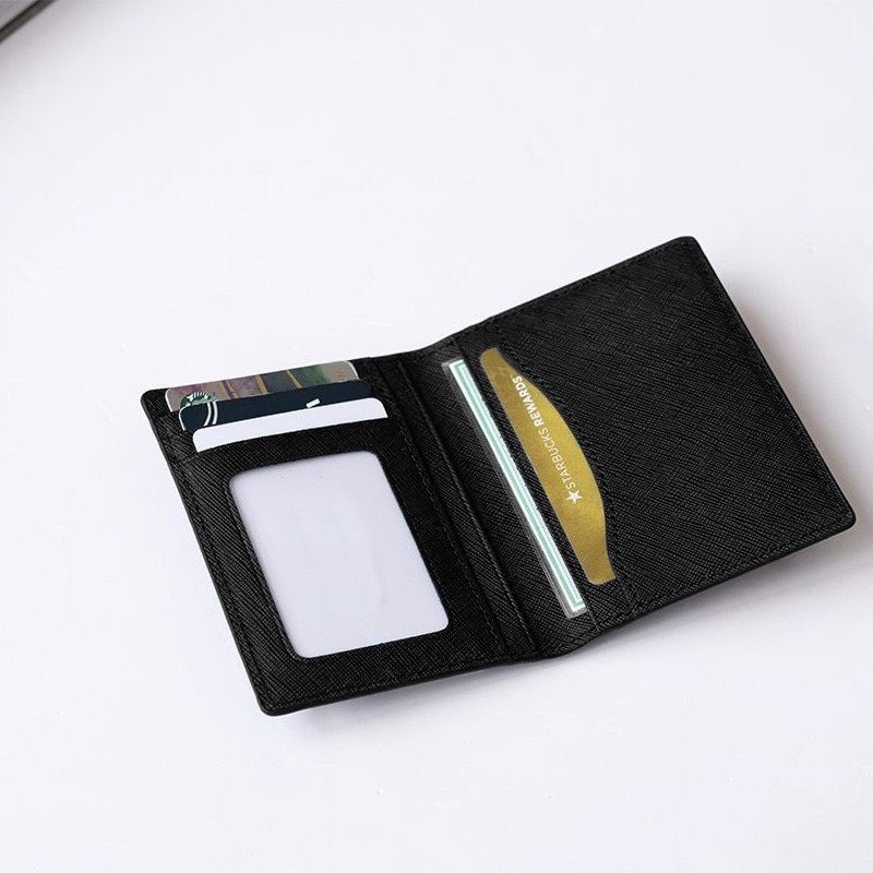 ví nam đứng công sở card da thật nhập khẩu thời trang hàn quốc TV019 card kiếng BH-12 tháng