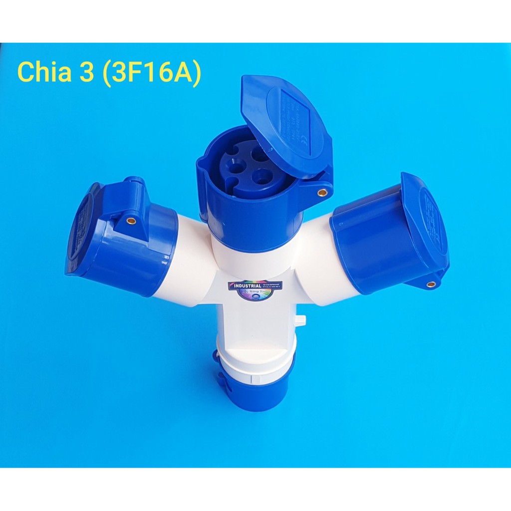 Ổ cắm công nghiệp chia 3 3F16A