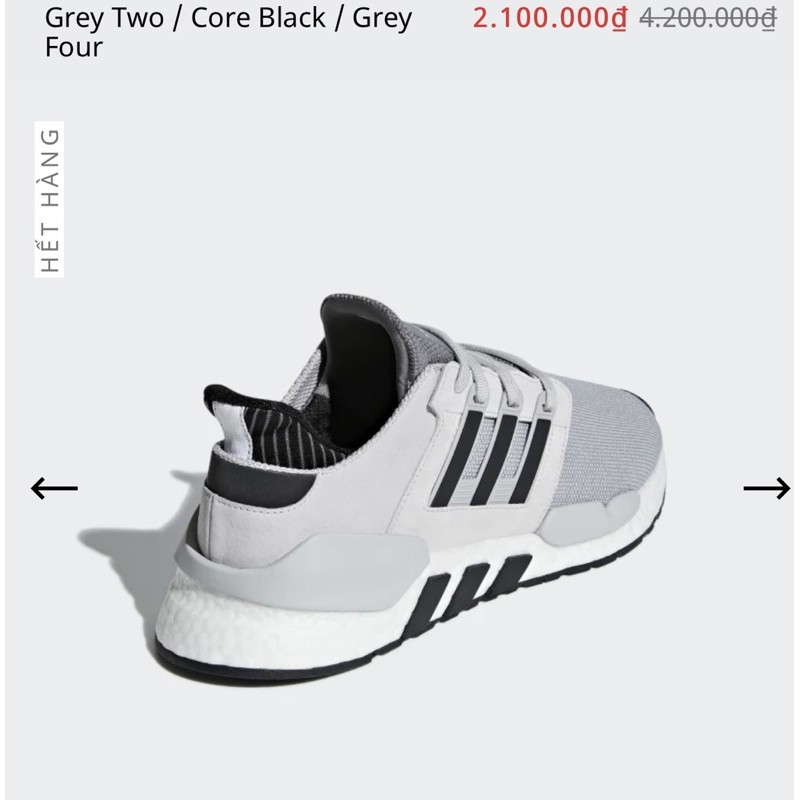 GIÀY EQT SUPPORT 91/18 Hàng chính Hãng adidas do mua nhầm Size