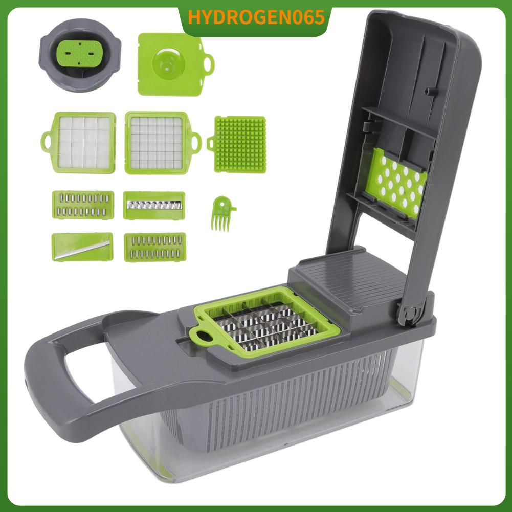Hydrogen065 Máy cắt rau củ quả đa chức năng với tách lòng trắng trứng 6 lưỡi xay tỏi Viên nén thực phẩm công suất lớn