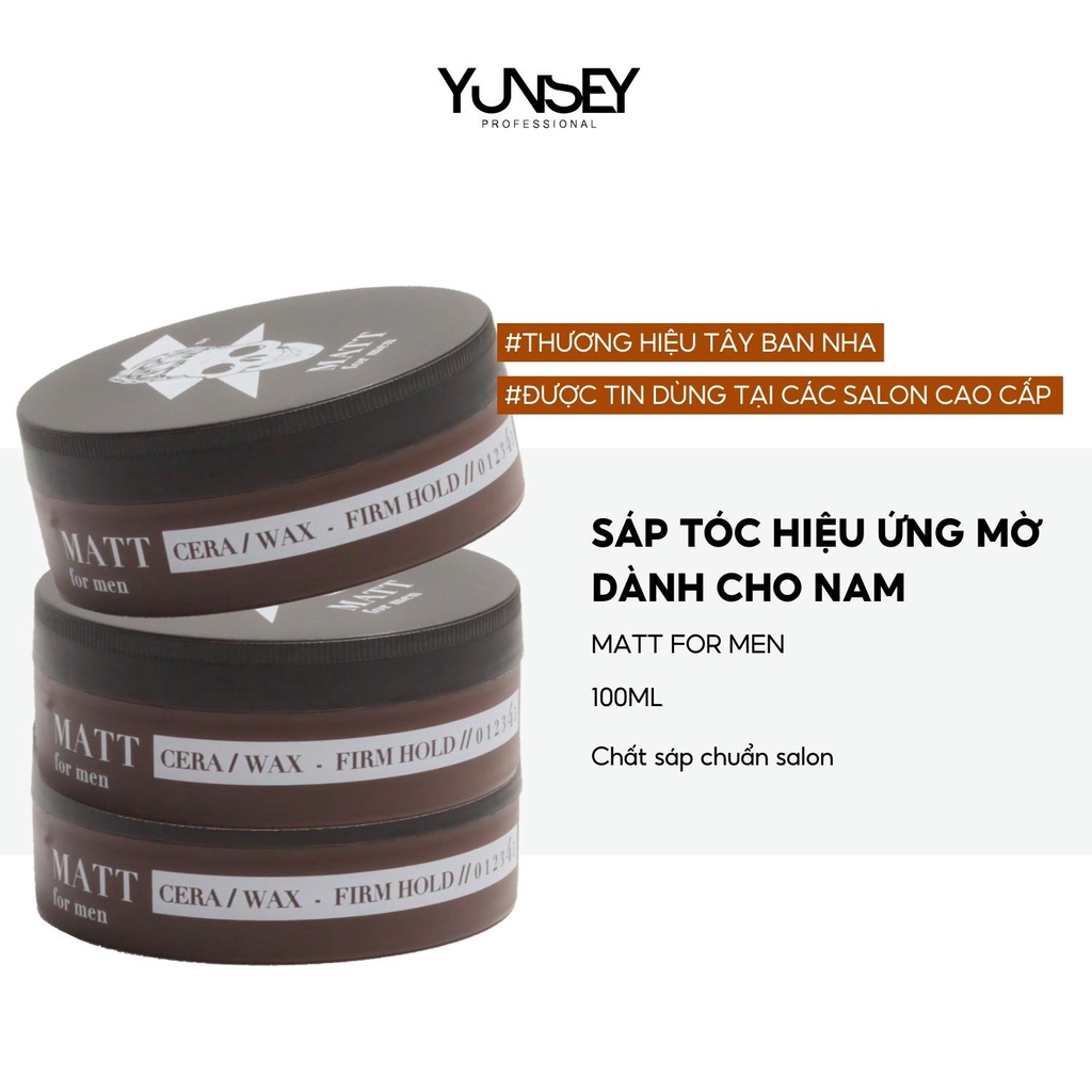 SÁP TẠO KIỂU VÀ GIỮ NẾP SIÊU CỨNG DÀNH CHO NAM YUNSEY MATT FOR MEN 100ML