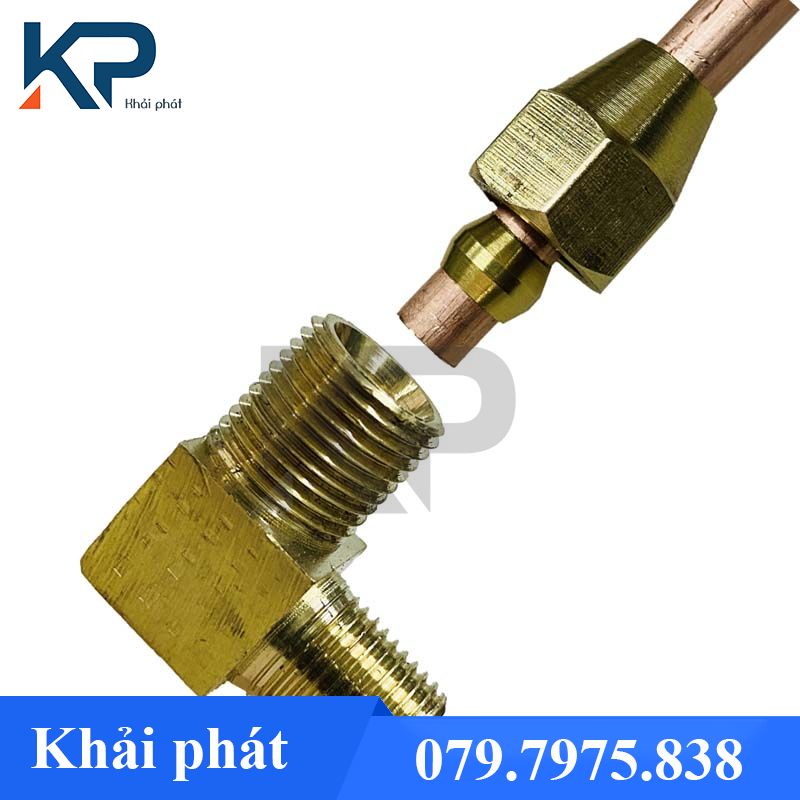 Bộ Co Ren ngoài siết hạt bắp thau - Hạt bắp nối ren thau