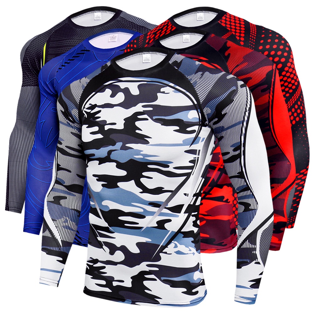 Áo Thun Thể Thao Dài Tay Cổ Tròn Thiết Kế Mới Nhanh Khô Thời Trang Mùa Thu Dành Cho Nam