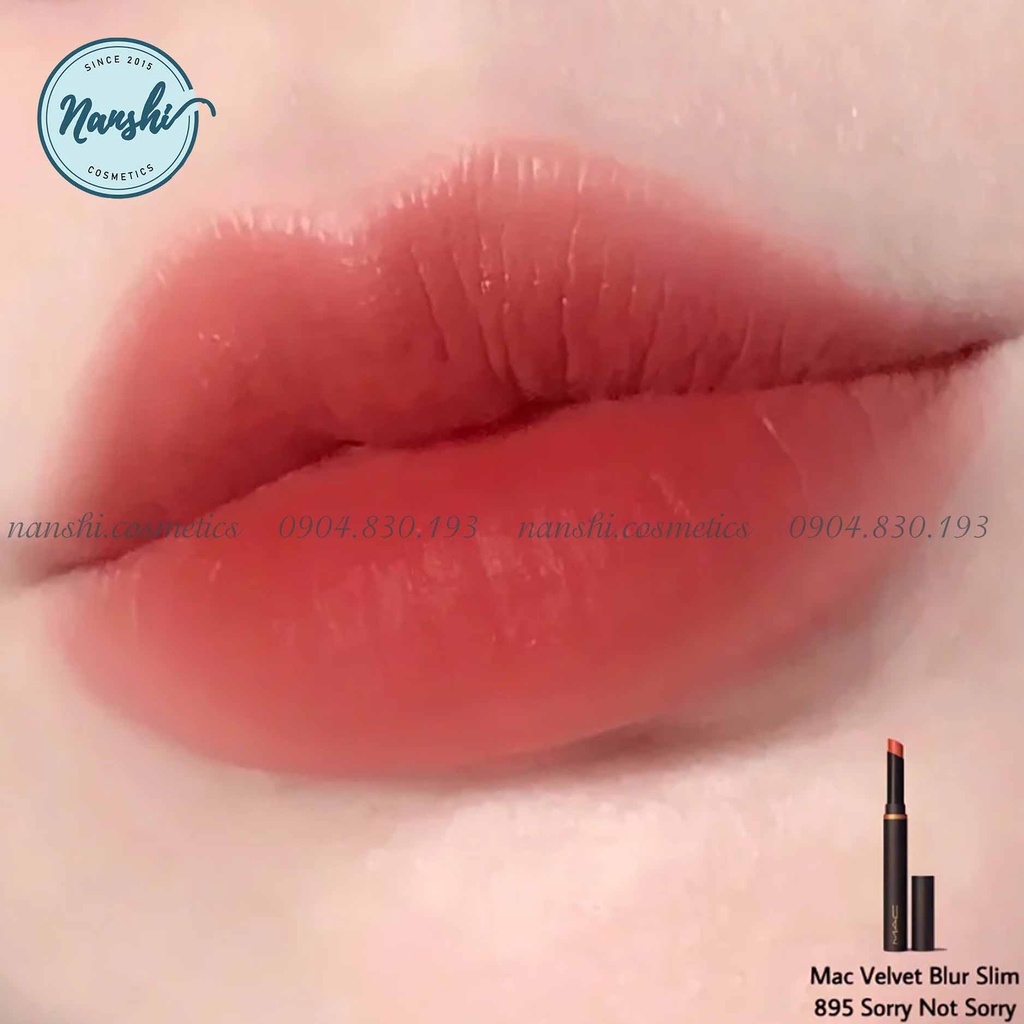 Son môi mịn lì MAC Powder Kiss Velvet Blur Slim Stick 2g NEW 2022