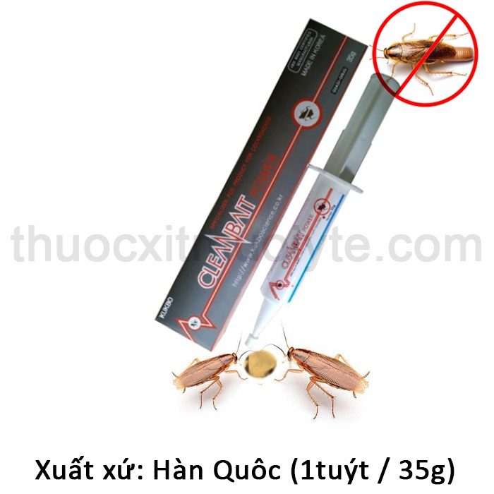 Mồi diệt gián nhỏ (gián Đức) Cleanbait power (1 tuýt/35g) không mùi