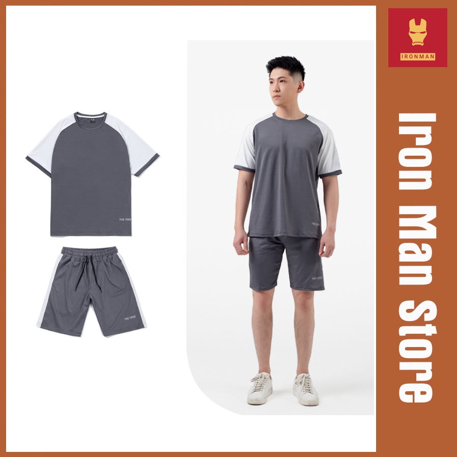 Bộ Thể Thao Nam Mùa Hè Phong Cách Cao Cấp Vải Thoáng Mát