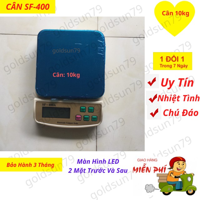 [Hàng Mới] cân điện tử nhà bếp dùng để cân nguyên liệu thực phẩm bàn nhỏ SF-400A-10kg dùng ( pin tiểu ) Sẵn Hàng