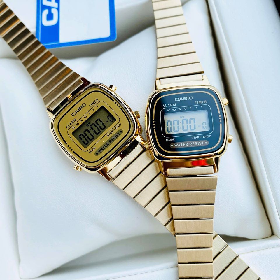 Đồng hồ Casio Nữ La670 Gold - Hàng chính hãng - Full Box - tem tag Bảo hành 1 năm