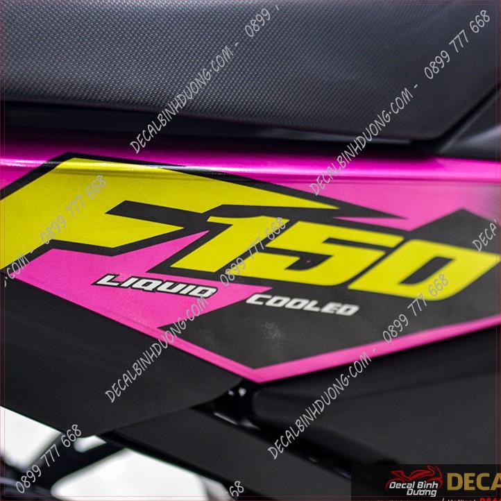 Decal Xe Máy - Tem Trùm Satria, Raider Hồng Cao Cấp
