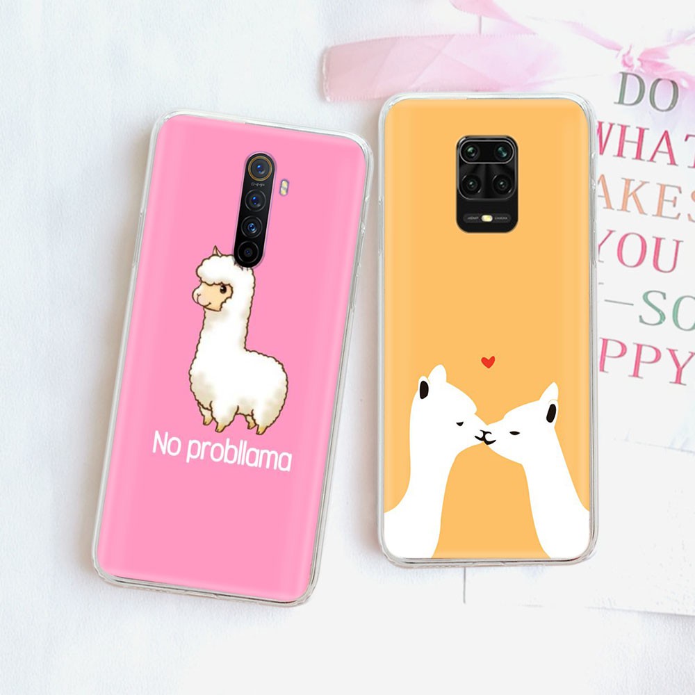 Ốp Điện Thoại Trong Suốt Hình Lạc Đà Alpaca Dễ Thương Cho Motorola Moto E4 E5 E6 Plus E6S P30 Note Z2 Play Ty68