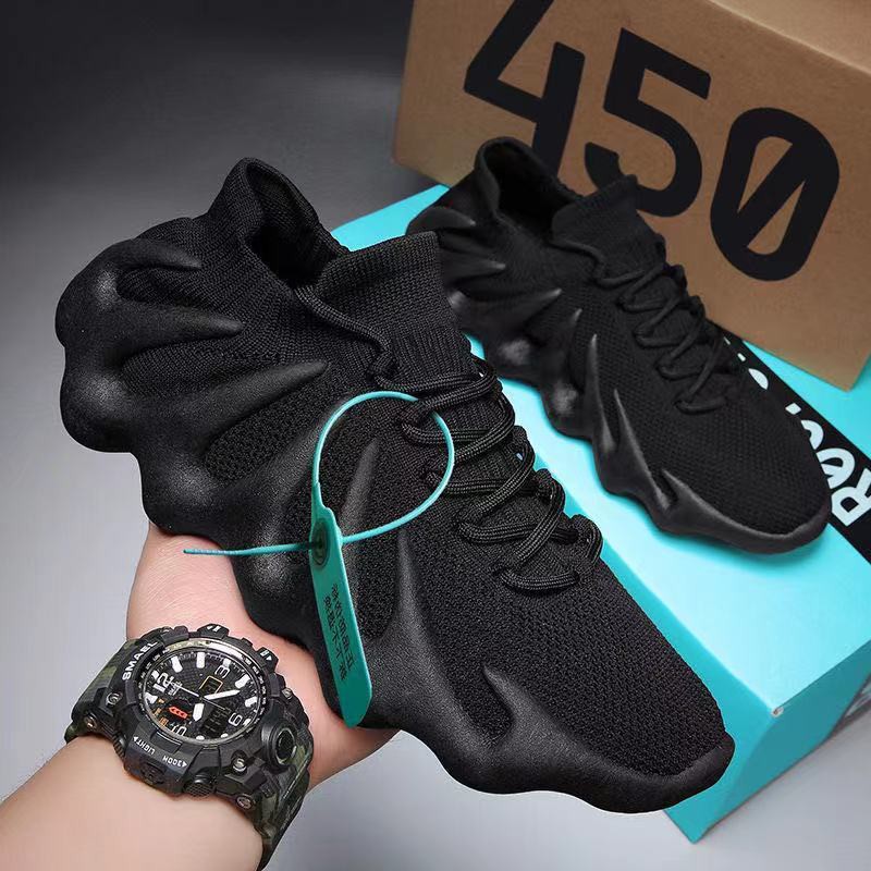 Giày Sneaker Thể Thao Phối Lưới Thoáng Khí Hàng Mới Chất Lượng Cao Cho Nam Yeezy450 2021