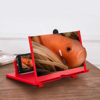 Bộ Khuếch Đại Màn Hình Điện Thoại 3D 10/12 Inch Thiết Kế Gập Kính Lúp Video HD Xem Phim 3d Giá Đỡ Điện Thoại Thông Minh