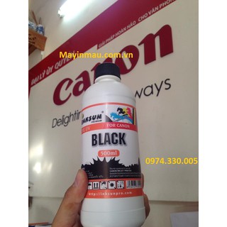 Chai mực đen canon dye uv kháng nắng_ inksun 500ml