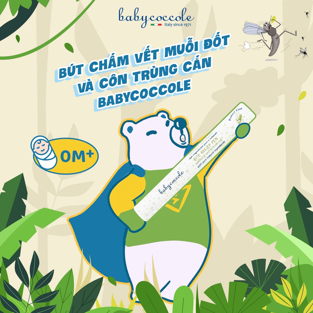 Bút chấm vết muỗi đốt chiết xuất hạnh nhân và dầu oliu Babycoccole 0M+