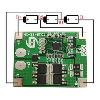 Mạch sạc và bảo vệ pin Lifepo4 3S 9.6V - 15-20A - mạch BMS