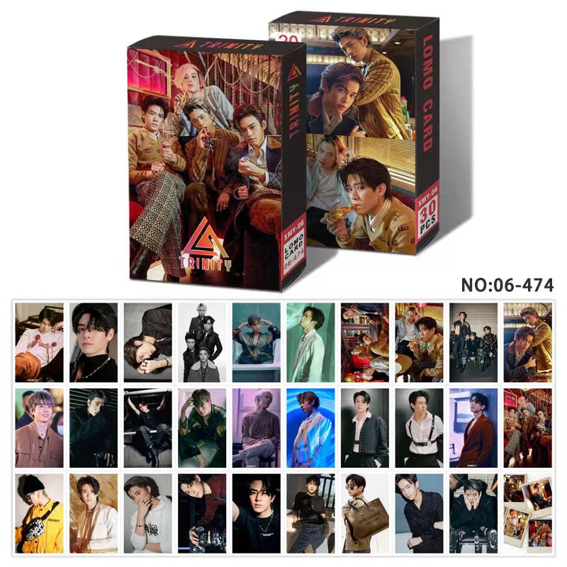 Hộp 30 Tấm Thẻ Hình Thái Lan BL Perthsaint Ohmfluke Nine Kornchid Patrick Finkler INTO1