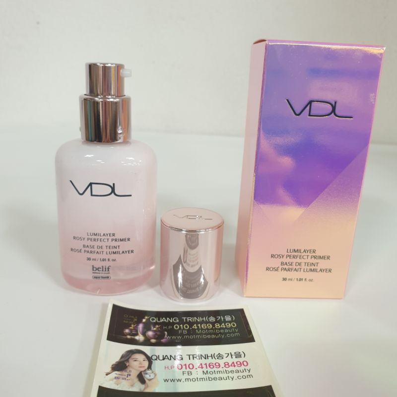 KEM LÓT VDL NÂNG TONE, VDL LUMILAYER ROSE PERFECT PRIMER SPF50+/PA+++ | BigBuy360 - bigbuy360.vn