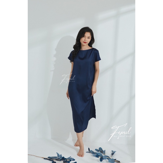 Đầm lụa rộng thoải mái hack dáng FEPRIL Kaftan Dress