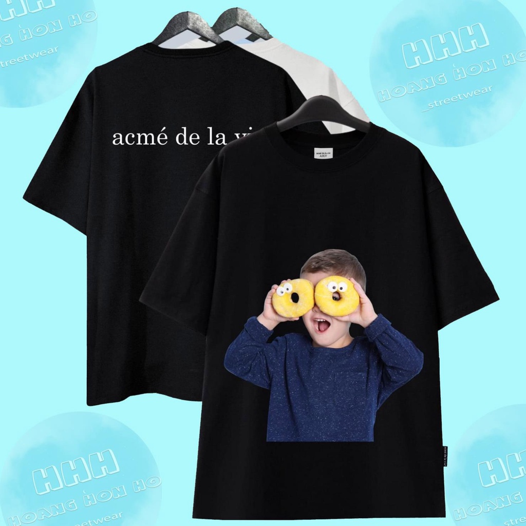 [Best Quality] Áo thun ADLV Bé Trai Áo Xanh Bánh Vàng-Cotton 2c 100% -Full Tag Bọc- Streetwears SG