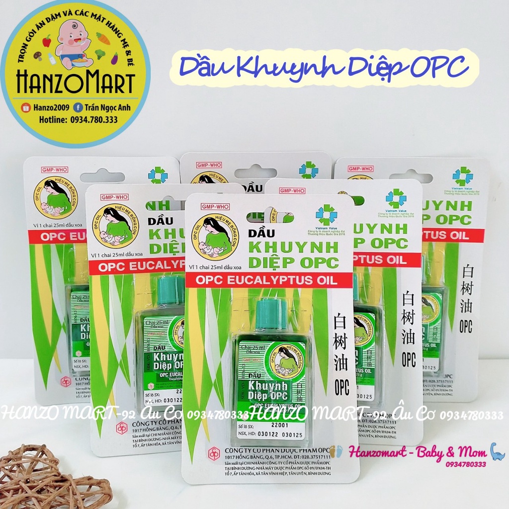 Dầu khuynh diệp Opc 25ml cho cho bé