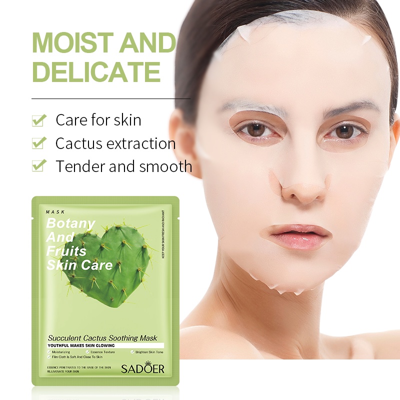 Mặt Nạ Dưỡng Da Giảm Mụn, Lành Sẹo, Trẻ Hóa Da chiết xuất Thiên Nhiên SADOER 25g - mask nội địa Trung