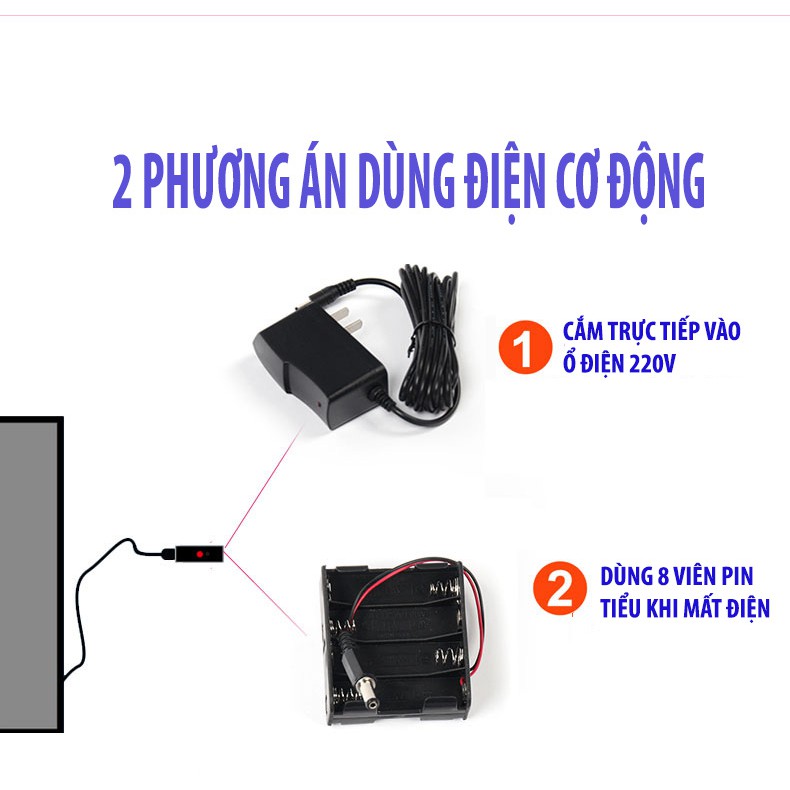 BẢNG ĐÈN LED VIẾT TAY DẠ QUANG KT 60 x 80cm tặng Hộp bút dạ quang ngòi 6mm