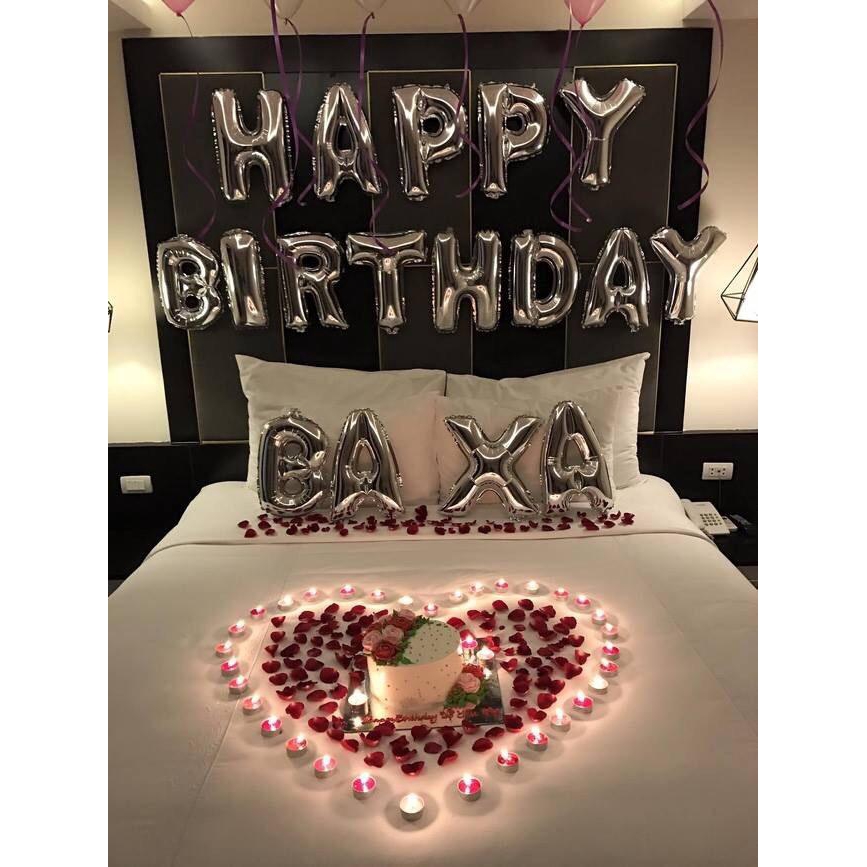 Bóng hình chữ Happy Birthday trang trí sinh nhật - Bóng Happy Birthday