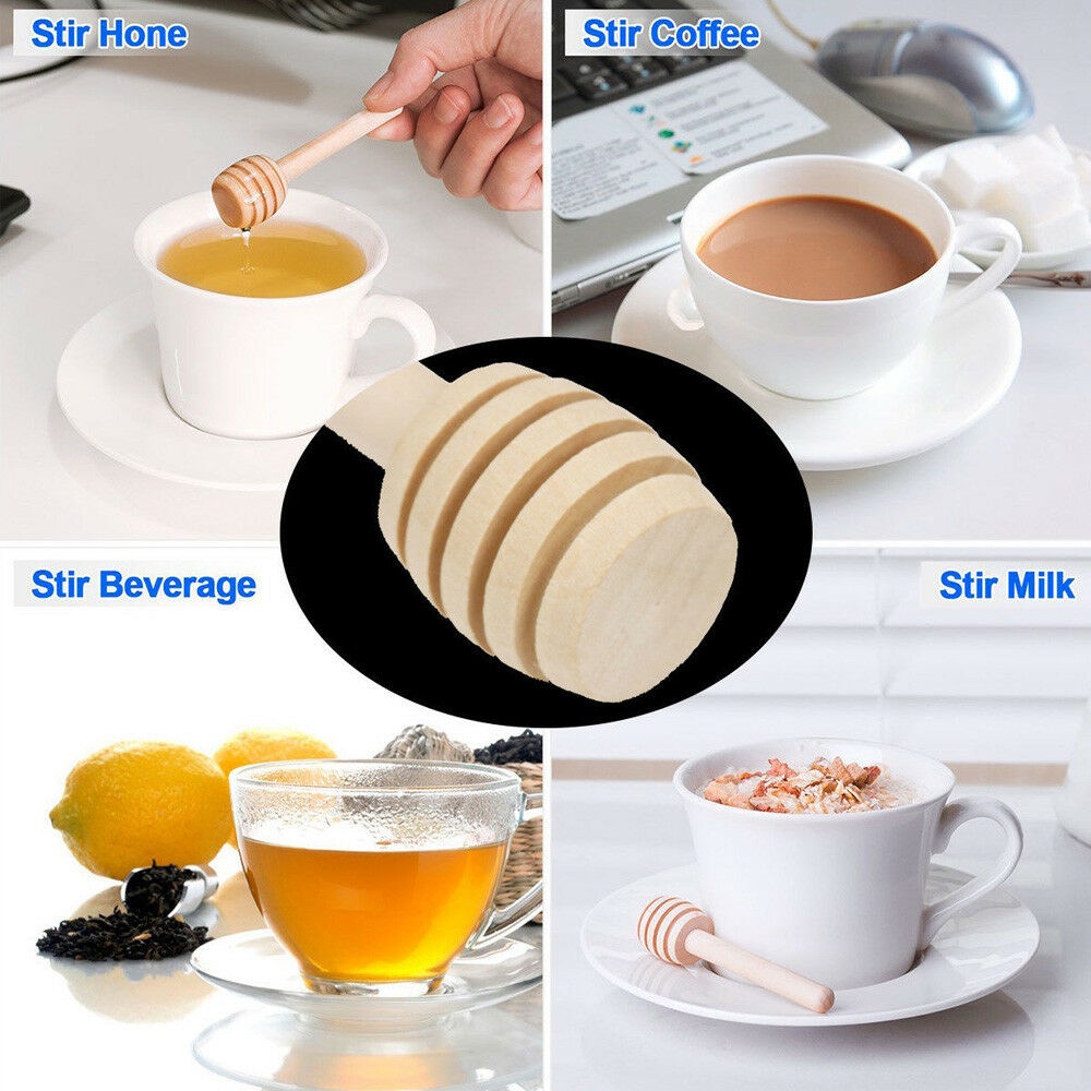 Que gỗ mini 8cm chất lượng cao dùng để khuấy mật ong / pha trà / cà phê