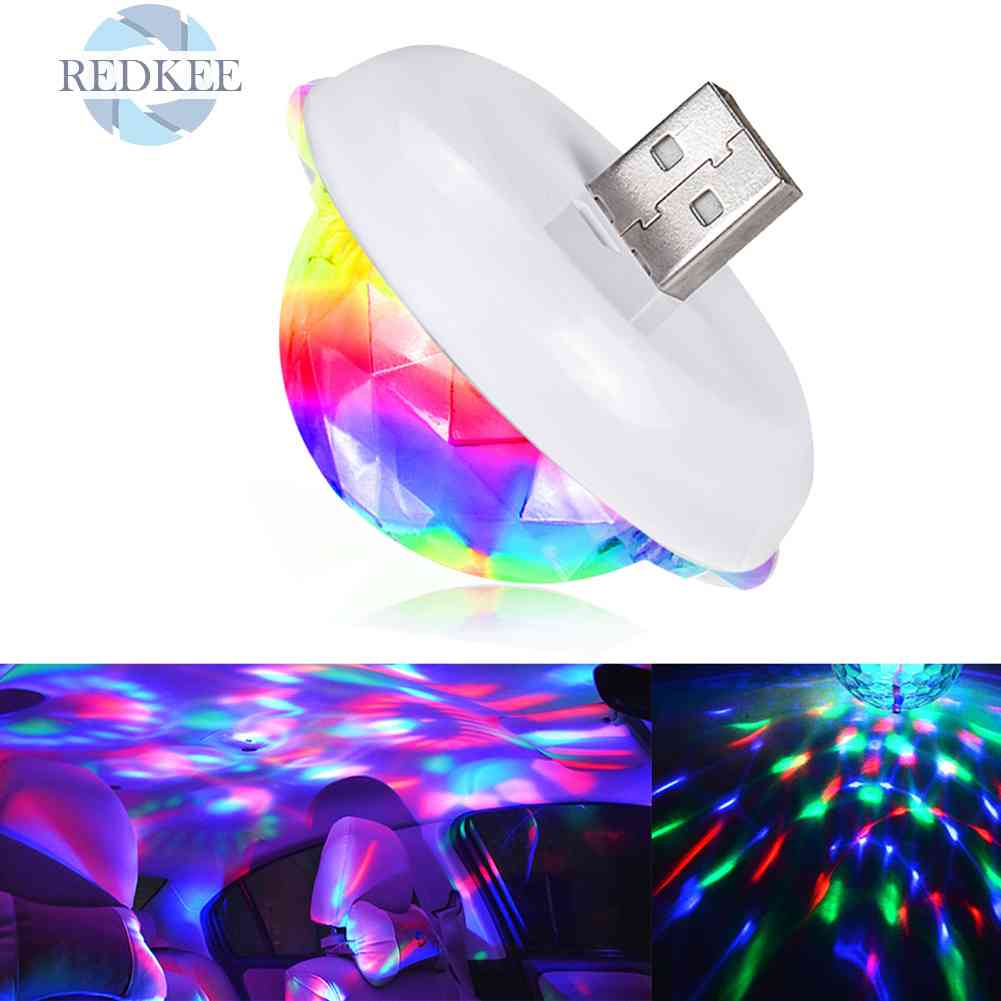 Đèn Led DJ RGB USB Nhiều Màu Sắc Chuyên Dụng Trang Trí Xe Hơi