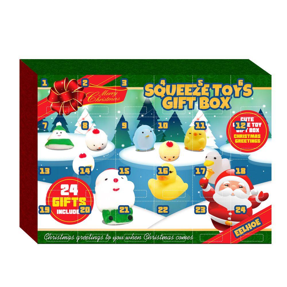 24 Đồ Chơi Mochi Bóp Giảm Căng Thẳng Cho Dịp Giáng Sinh Năm Mới