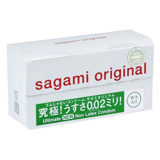 Bao cao su Sagami Original 0.02 hộp 12 chiếc