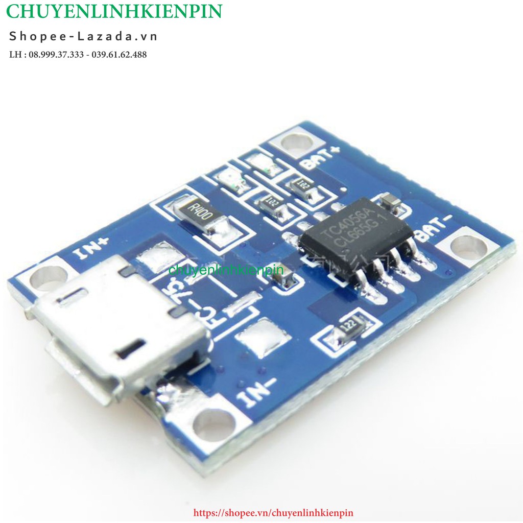 Mạch Sạc Pin TP4056 1A Micro cổng sạc Micro USB