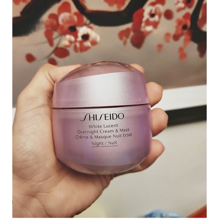 KEM DƯỠNG TRẮNG DA SHISEIDO WHITE LUCENT OVERNIGHT CREAM & MASK 75ML