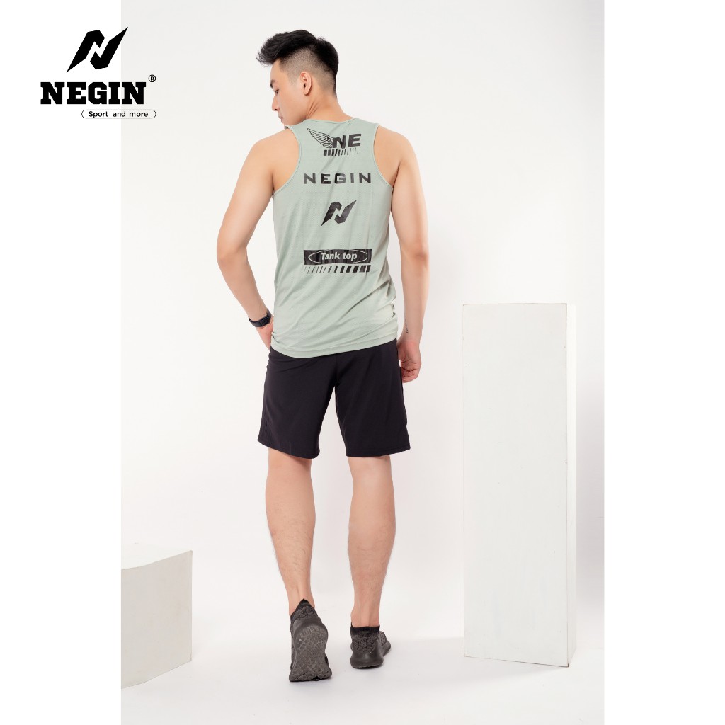 Áo Thun Ba Lỗ Nam Basic Chính Hãng NEGIN Chất Vải Cotton Cao Cấp Siêu Mềm Mịn Thấm Hút Mồ Hôi Thoải Mái Vận Động AN337M