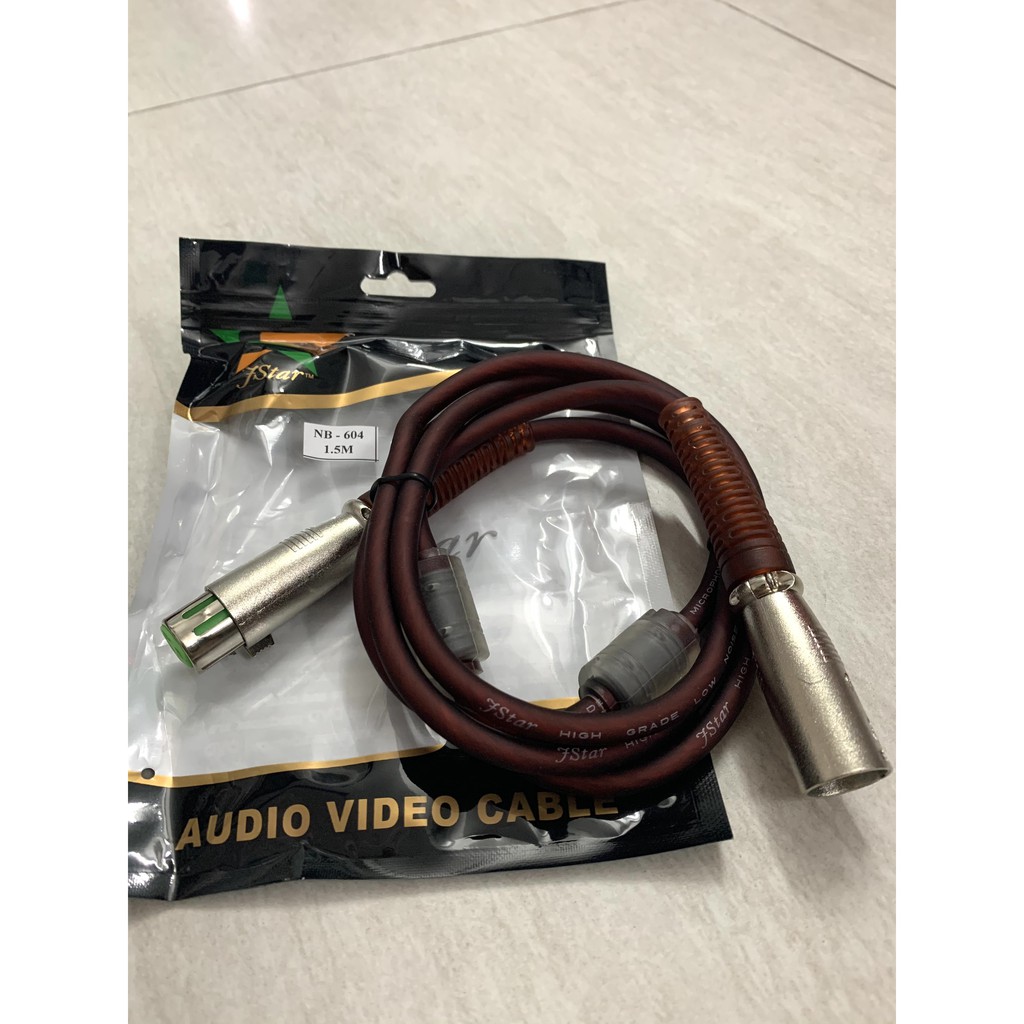 Dây chuyển Canon XLR Âm ra XLR Dương có Chống nhiễu