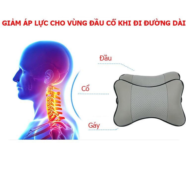 Bộ 2 Gối Tựa Đầu Xe Hơi, Gối Tựa Đầu Chuyên Dụng Cho Ô Tô (nhiều màu)  2GOIXEHOI01