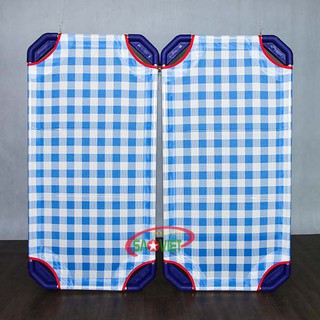 Giường lưới cho bé mầm non caro xanh S011VIB