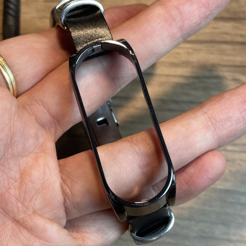 Dây đeo da handmade cá tính retro cho Mi band 5 / 6