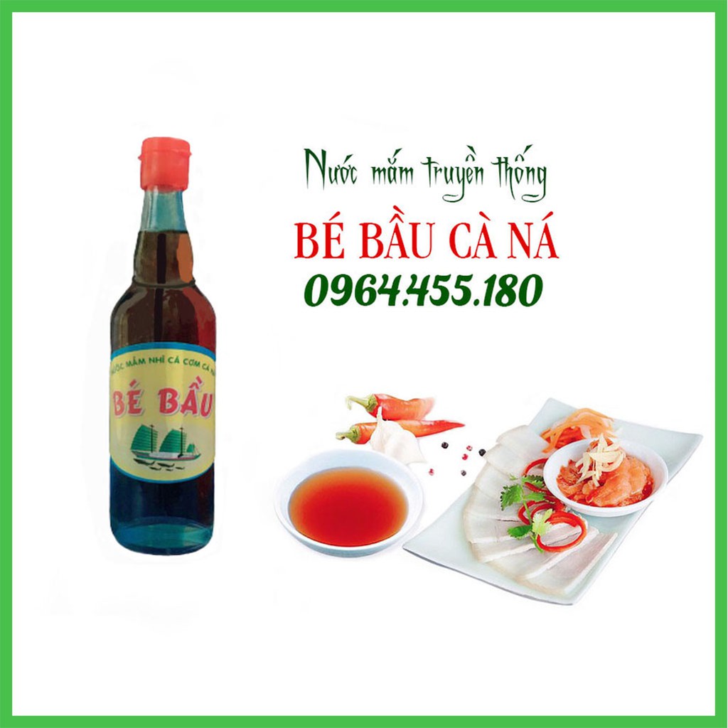 1 chai Nước Mắm nhỉ cá cơm Bé Bầu loại đặc biệt ngon nhất.