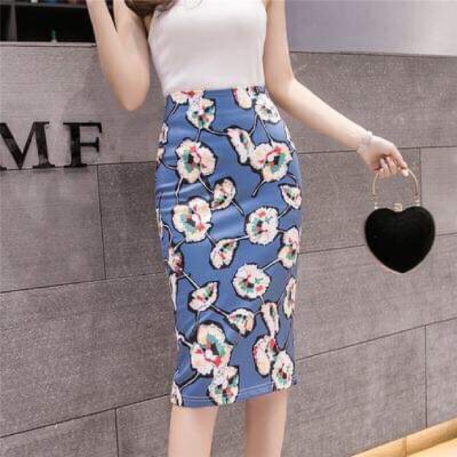 Chân váy nữ thời trang kiểu dáng phối họa tiết trẻ trung thanh lịch QCNP1544