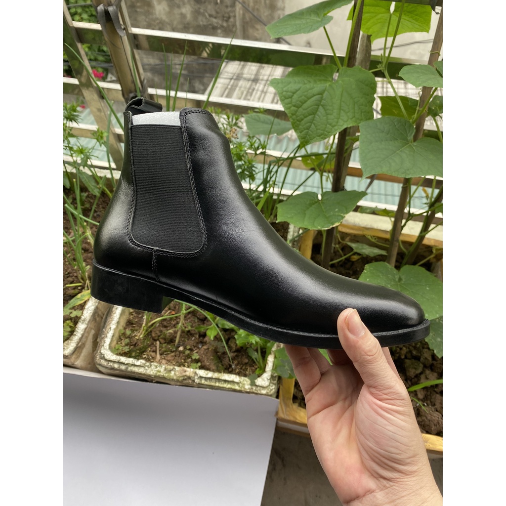 Chelsea Boots Classic siêu đẹp-Giầy Cao Cổ nam Đế Cao Su Đúc Nguyên Khối.Chất Liệu PU Cao Cấp