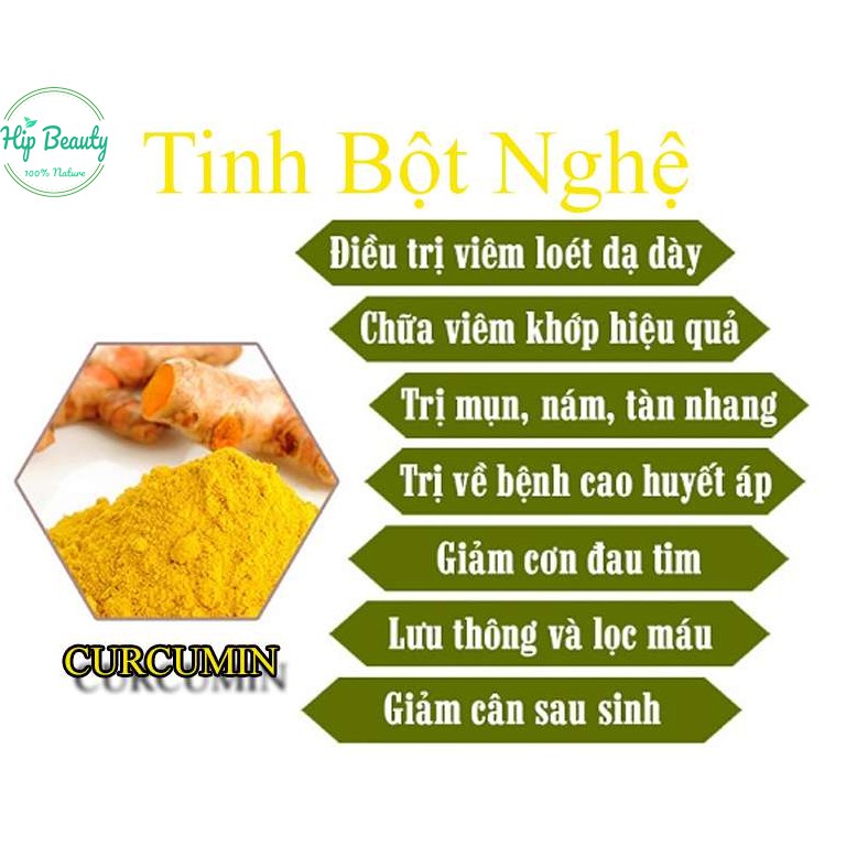 Tinh bột nghệ đỏ đắp mặt nguyên chất organic 500g - bột handmade