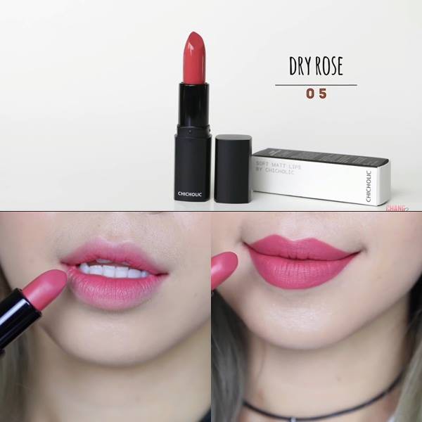 Son ChicHolic Soft Matte Lipstick màu 05 Hồng đất