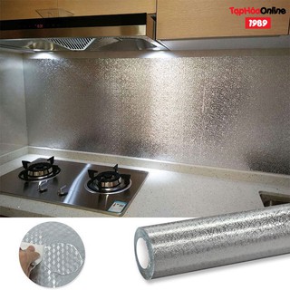 ⚡ Cuộn giấy bạc chống thấm, cách nhiệt dán nhà bếp, tủ kệ - Kích thước 3m khổ 60cm
