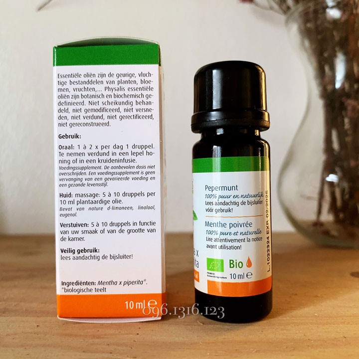 Tinh dầu bạc hà hữu cơ Physalis 10ml