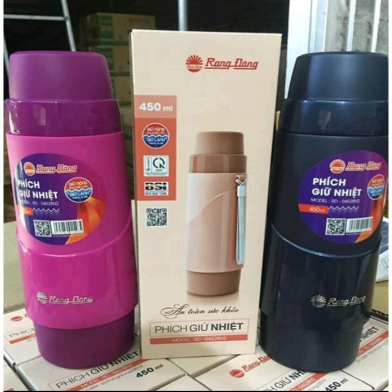 Phích Giữ Nhiệt Cầm Tay 450ml Rạng Đông
