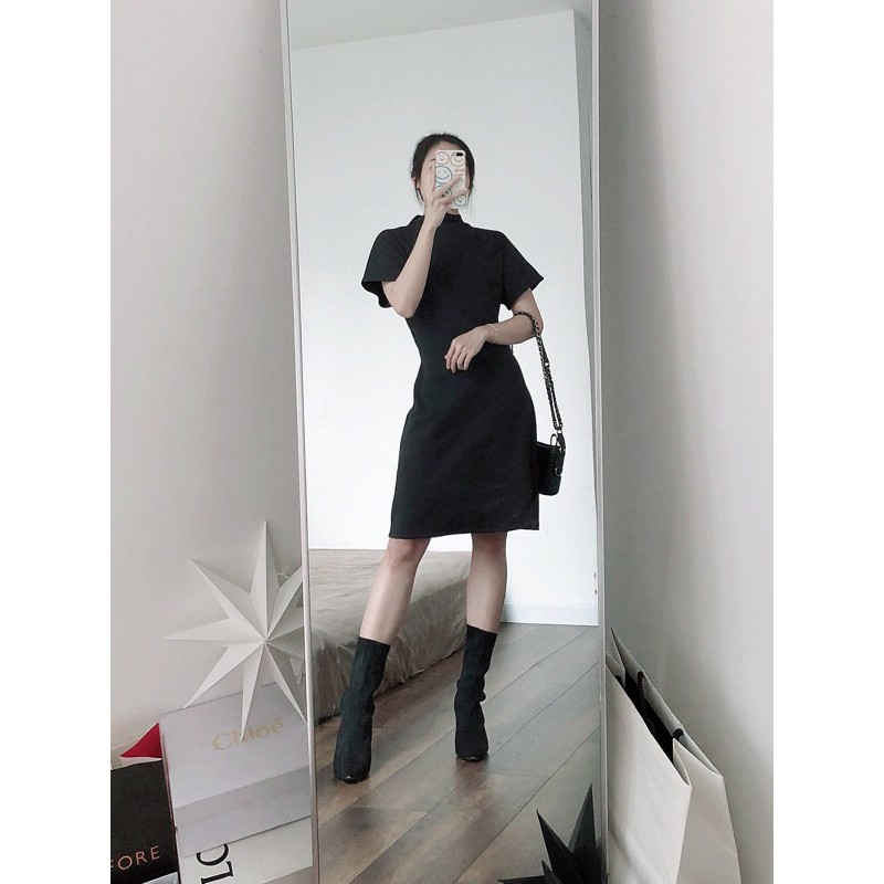 [Mã FAMALLT5 giảm 15% đơn 150k] Đầm gân cổ cao AfterBefore | BigBuy360 - bigbuy360.vn